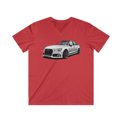 Audi Fitted V-Neck Short Sleeve Tee