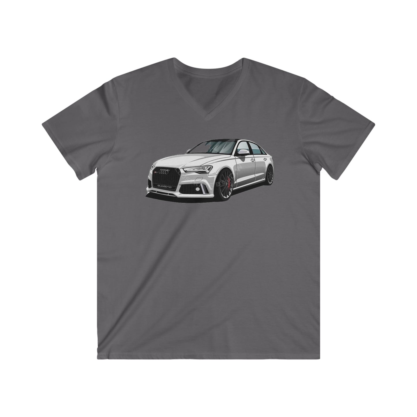 Audi Fitted V-Neck Short Sleeve Tee