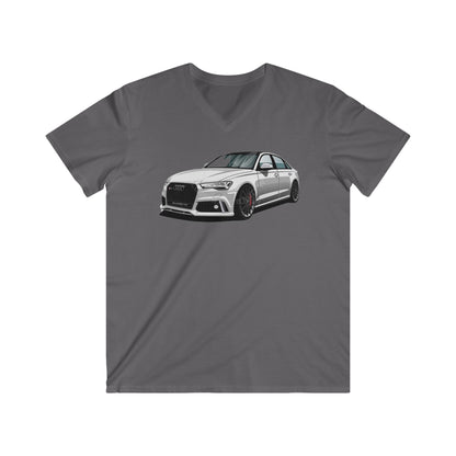 Audi Fitted V-Neck Short Sleeve Tee