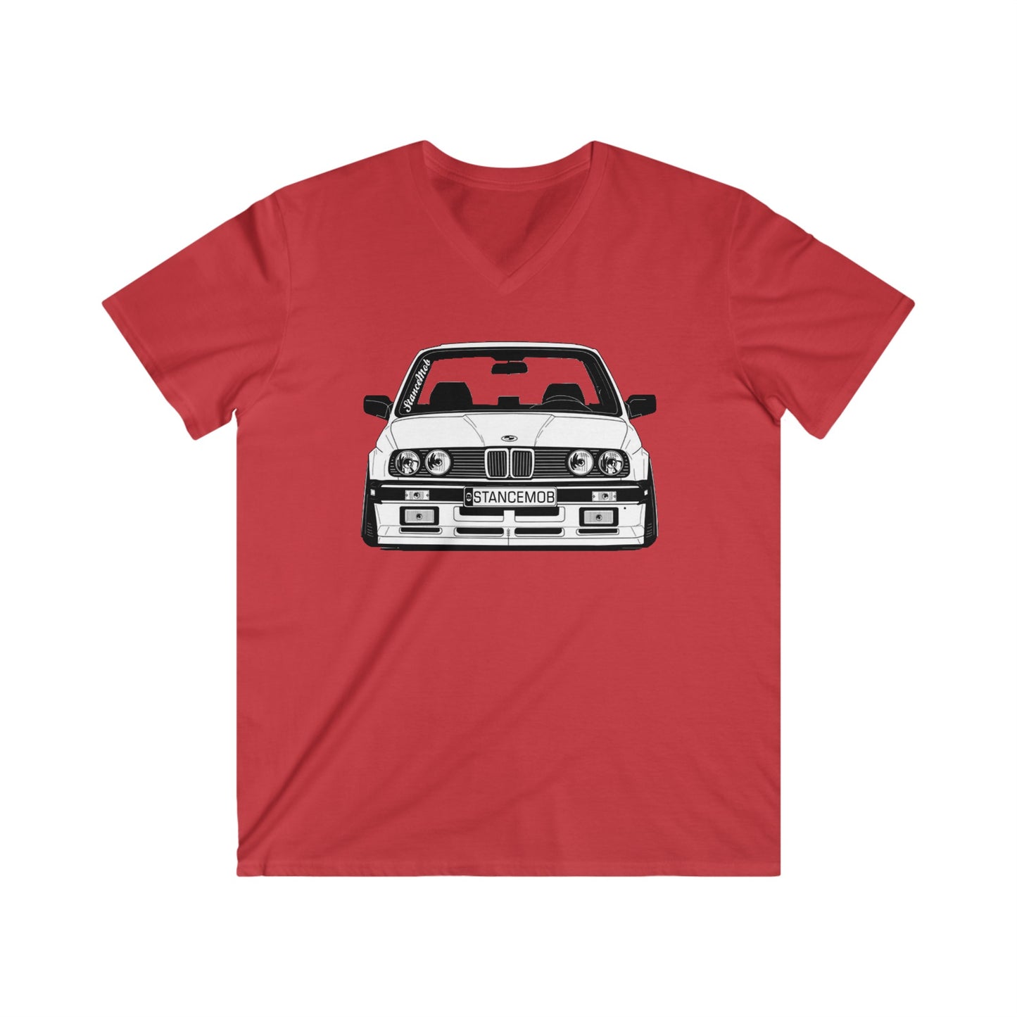 BMW Fitted V-Neck Short Sleeve Tee
