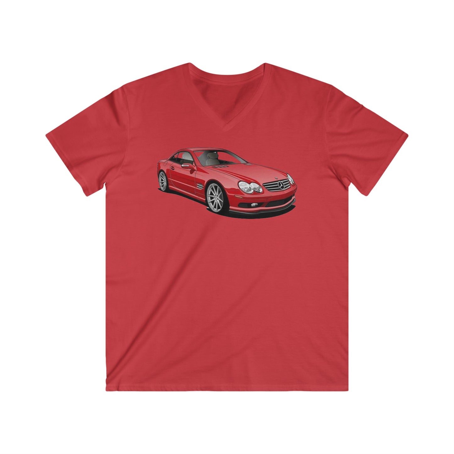 Mercedes Fitted V-Neck Short Sleeve Tee