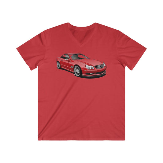Mercedes Fitted V-Neck Short Sleeve Tee