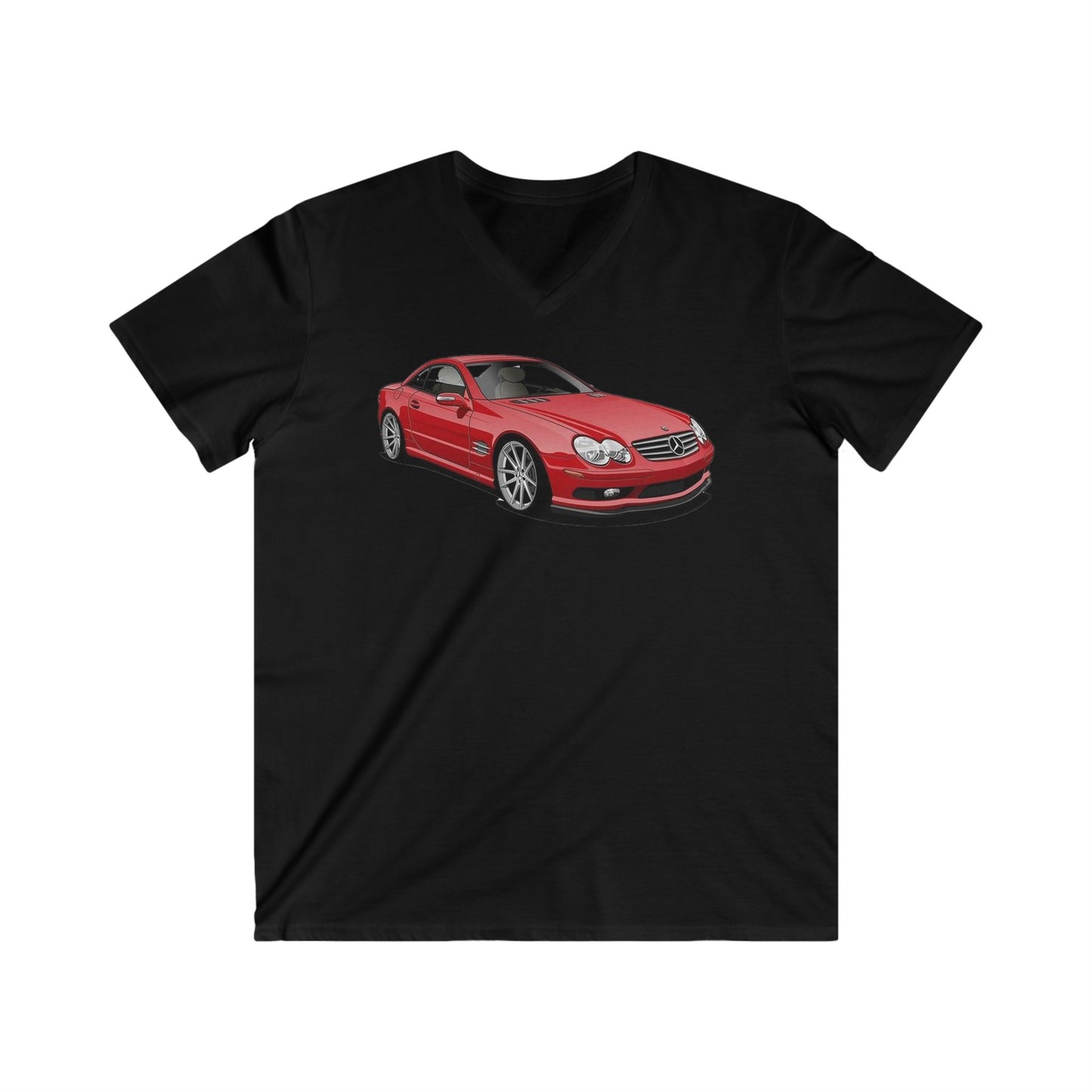 Mercedes Fitted V-Neck Short Sleeve Tee