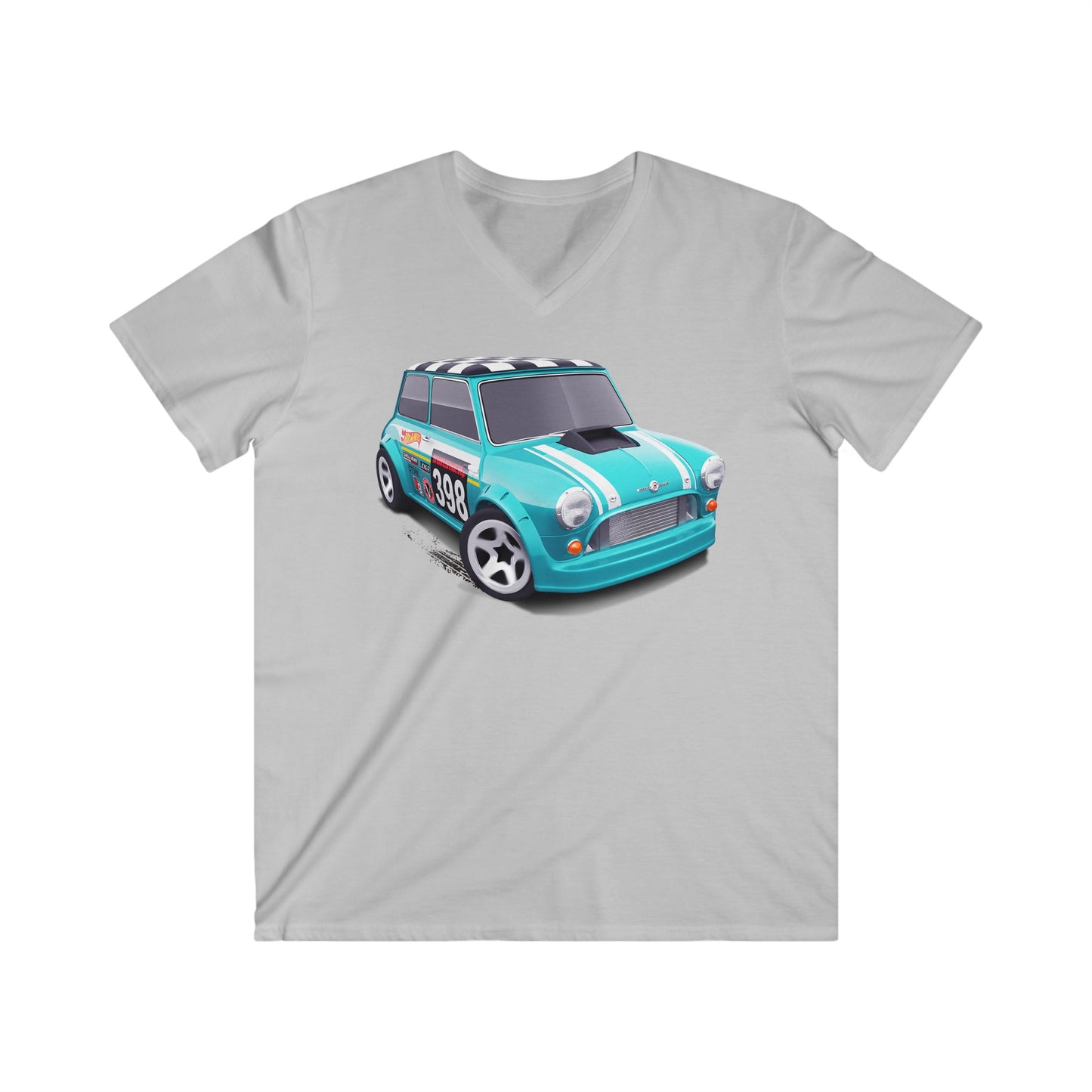 Mini  Fitted V-Neck Short Sleeve Tee