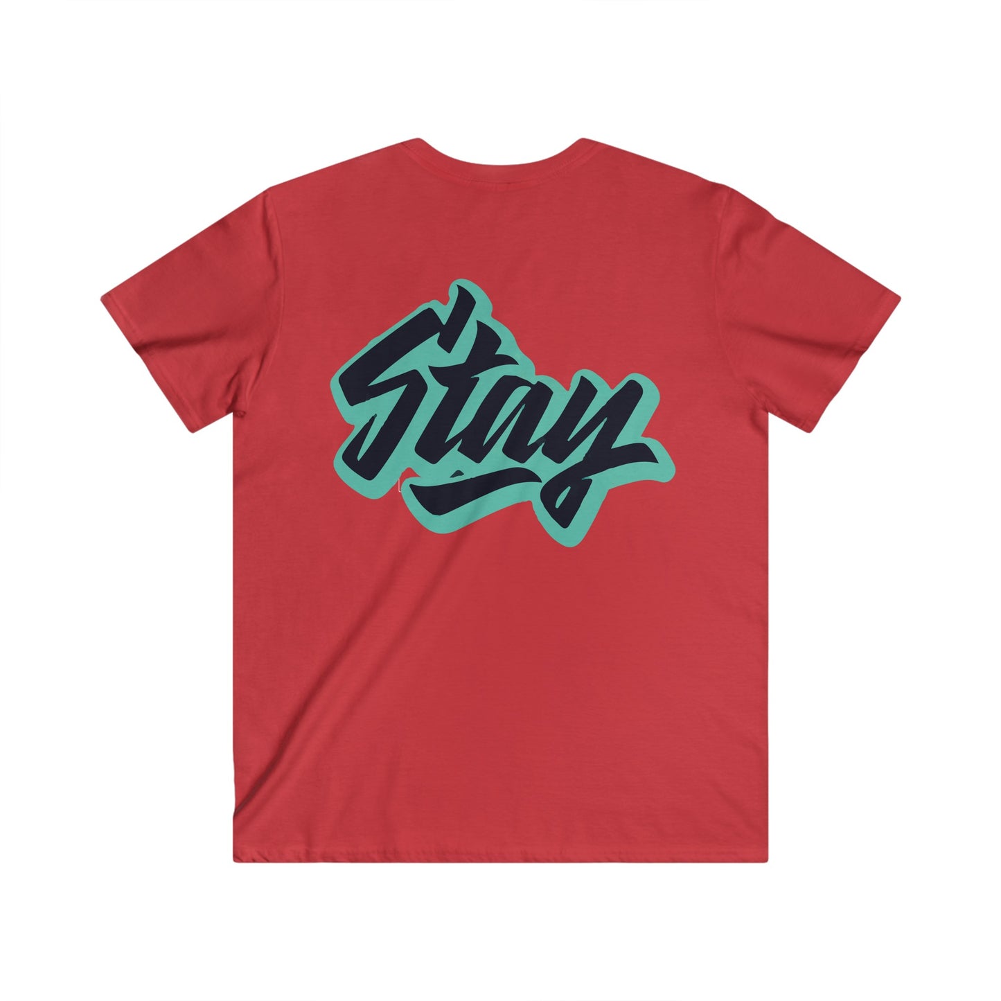 Custom Fitted V-Neck Short Sleeve Tee