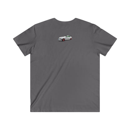 BMW Men's Fitted V-Neck Short Sleeve Tee