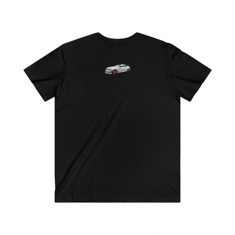 BMW Men's Fitted V-Neck Short Sleeve Tee