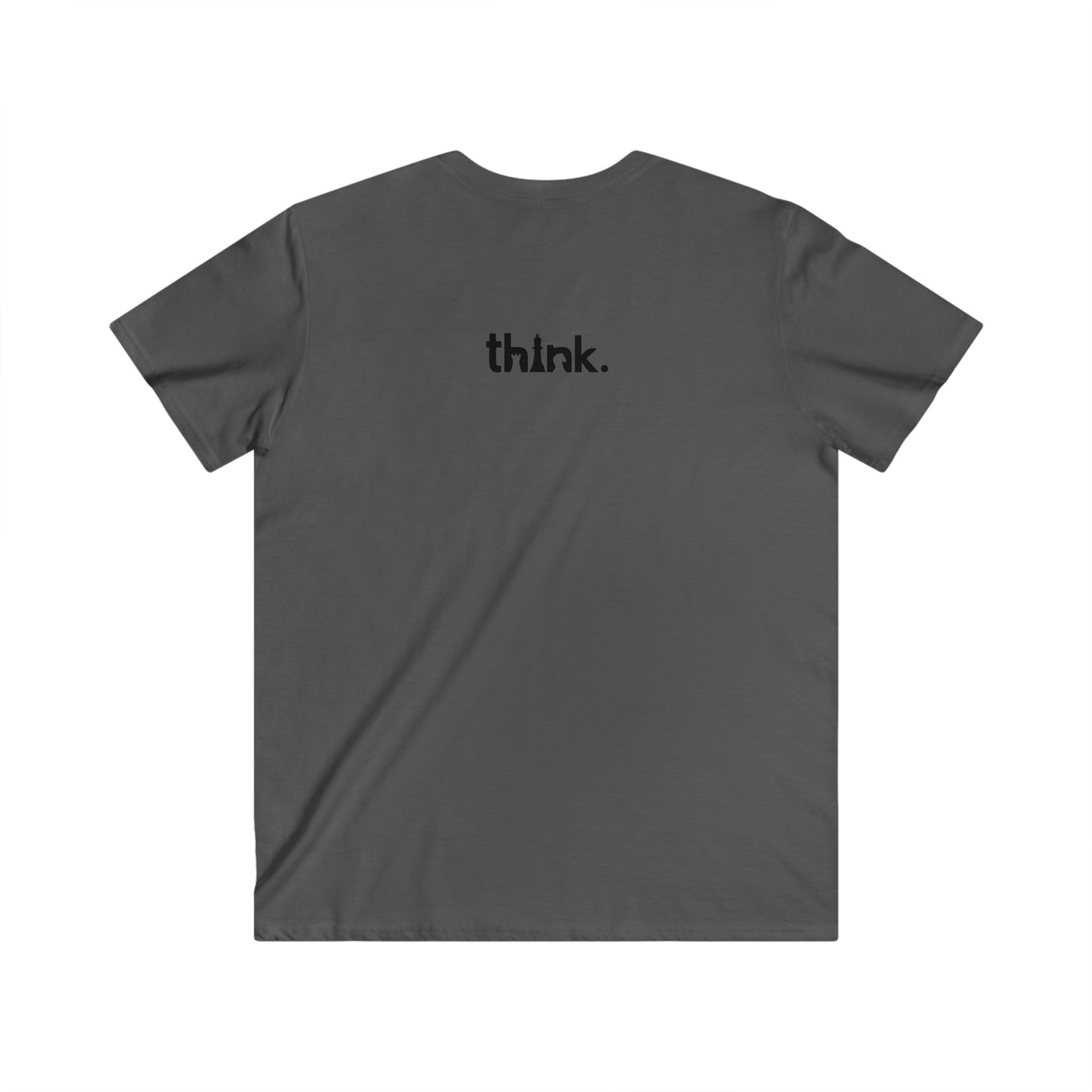 Think Fitted V-Neck Short Sleeve Tee