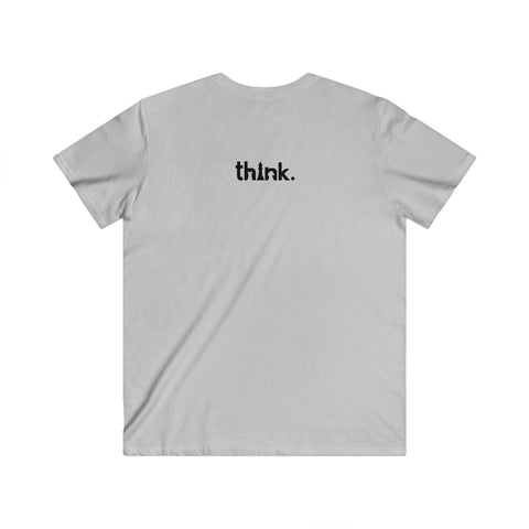 Think Fitted V-Neck Short Sleeve Tee
