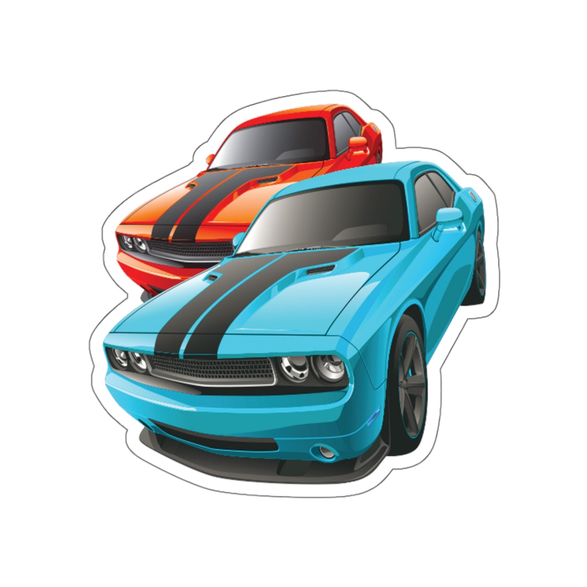 Dodge Kiss-Cut Stickers