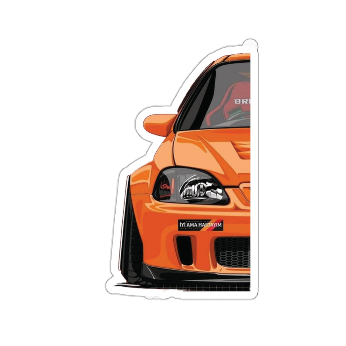 Honda Civic Kiss-Cut Stickers