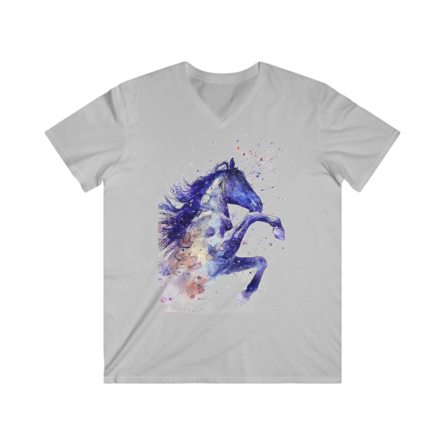 Custom Fitted V-Neck Short Sleeve Tee