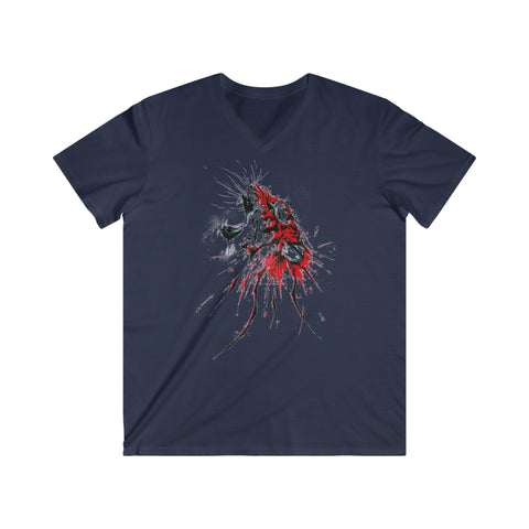 Custom Fitted V-Neck Short Sleeve Tee