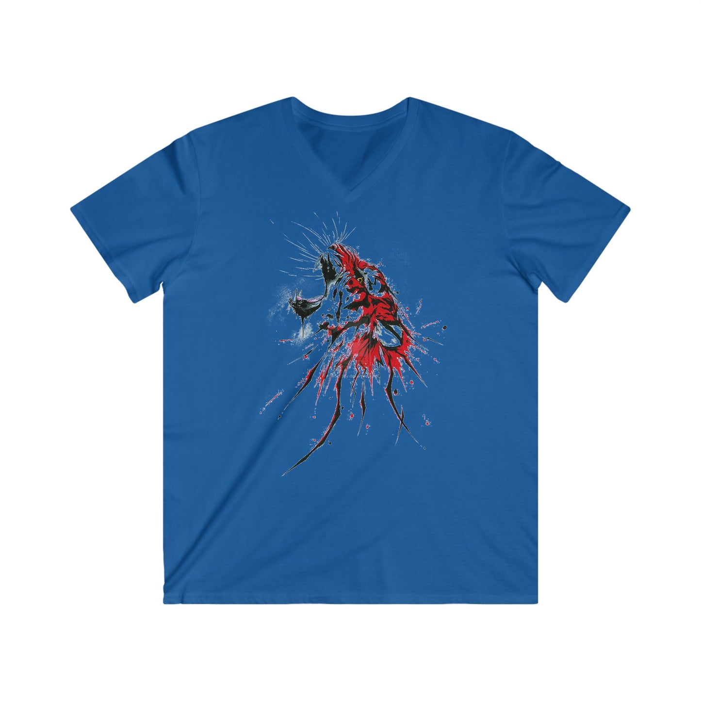 Custom Fitted V-Neck Short Sleeve Tee