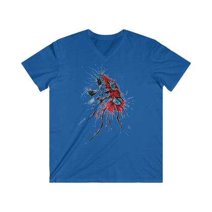 Custom Fitted V-Neck Short Sleeve Tee