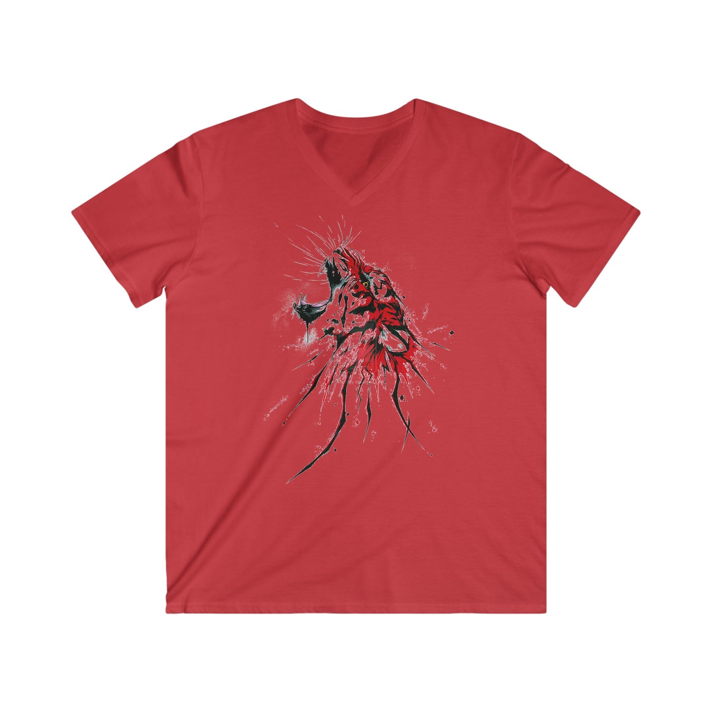 Custom Fitted V-Neck Short Sleeve Tee