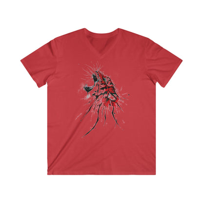 Custom Fitted V-Neck Short Sleeve Tee