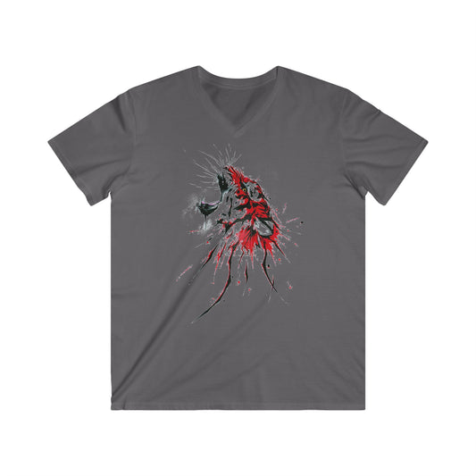 Custom Fitted V-Neck Short Sleeve Tee