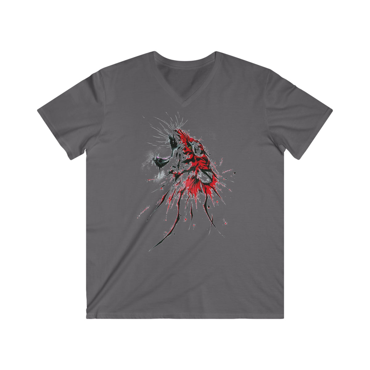Custom Fitted V-Neck Short Sleeve Tee