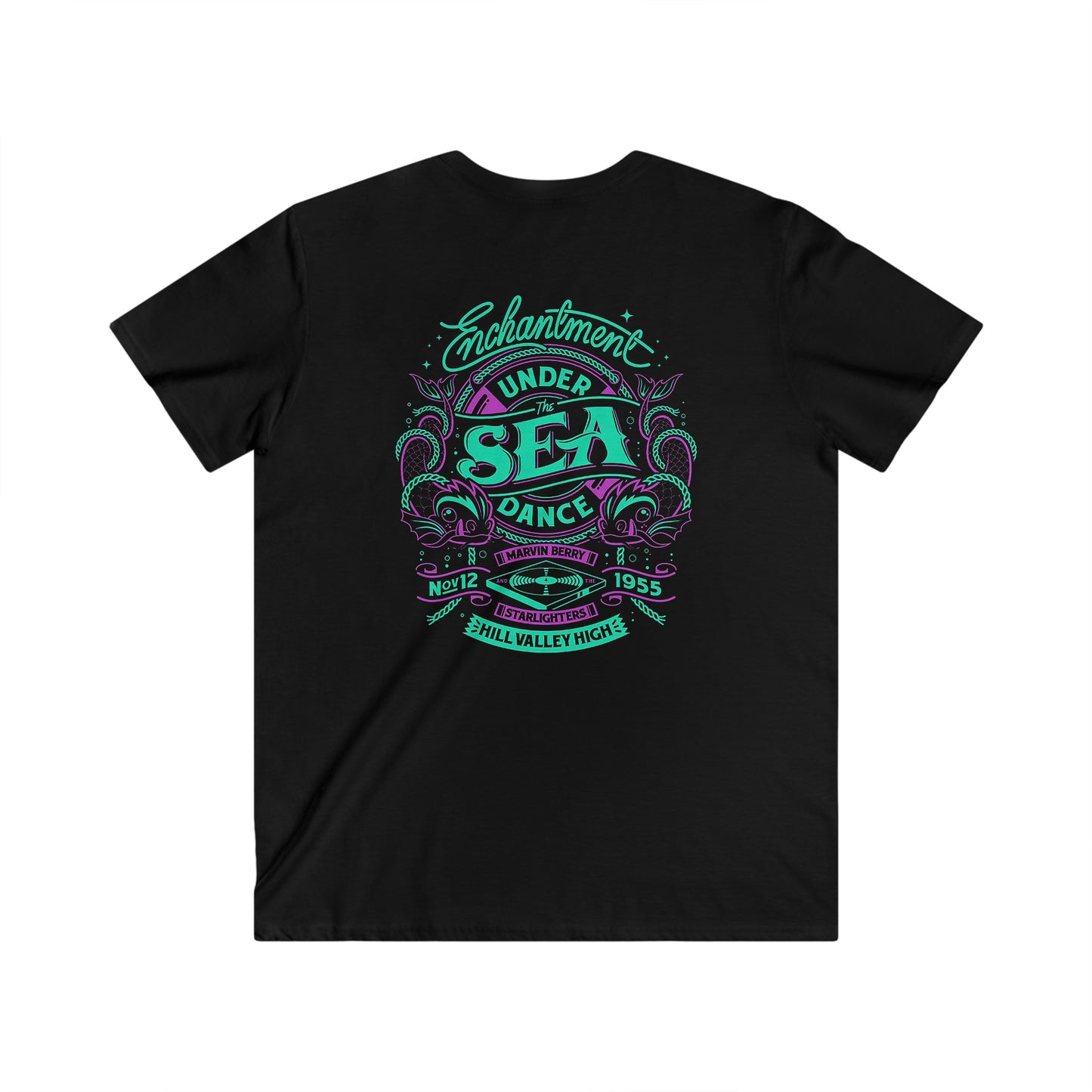 Custom Fitted V-Neck Short Sleeve Tee