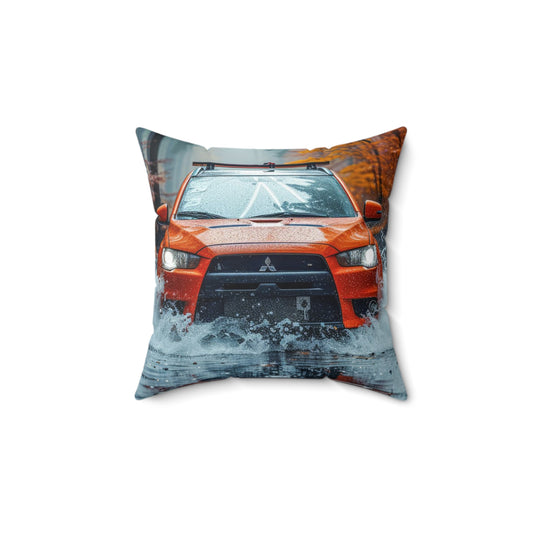 Mitsubishi Lancer Evo Custom Spun Pillow
