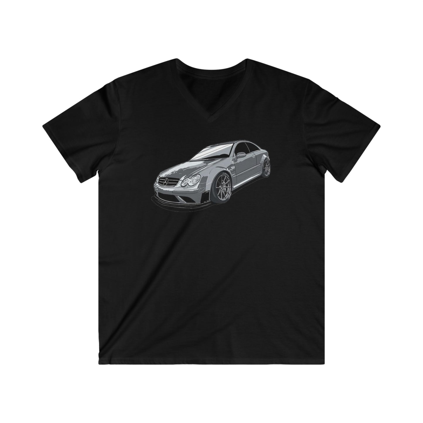 Mercedes Fitted V-Neck Short Sleeve Tee