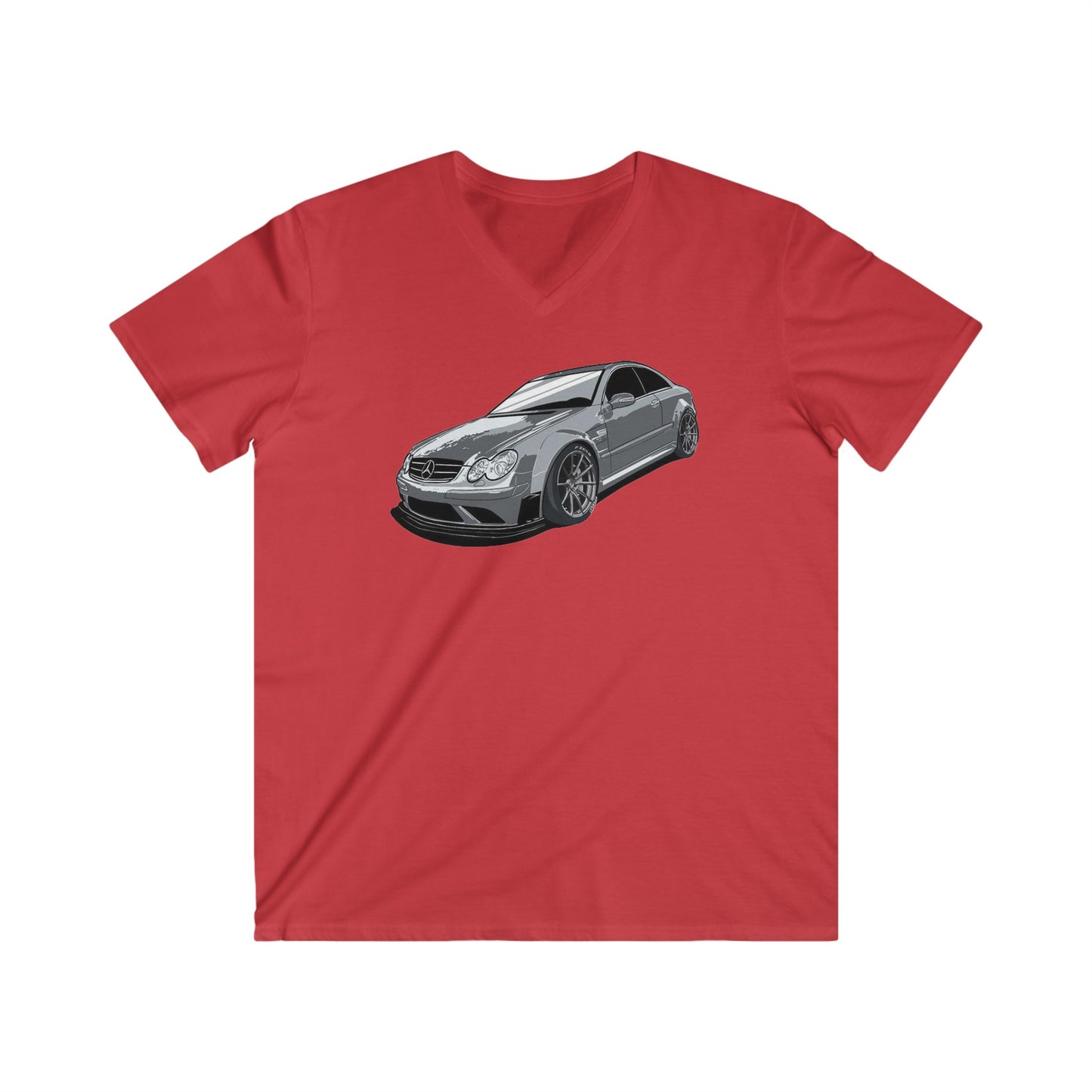 Mercedes Fitted V-Neck Short Sleeve Tee