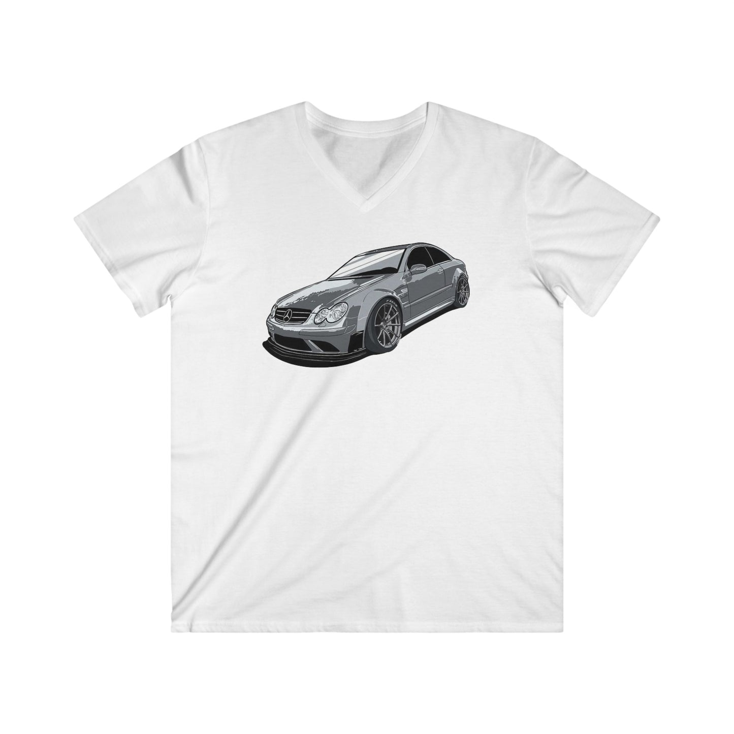 Mercedes Fitted V-Neck Short Sleeve Tee