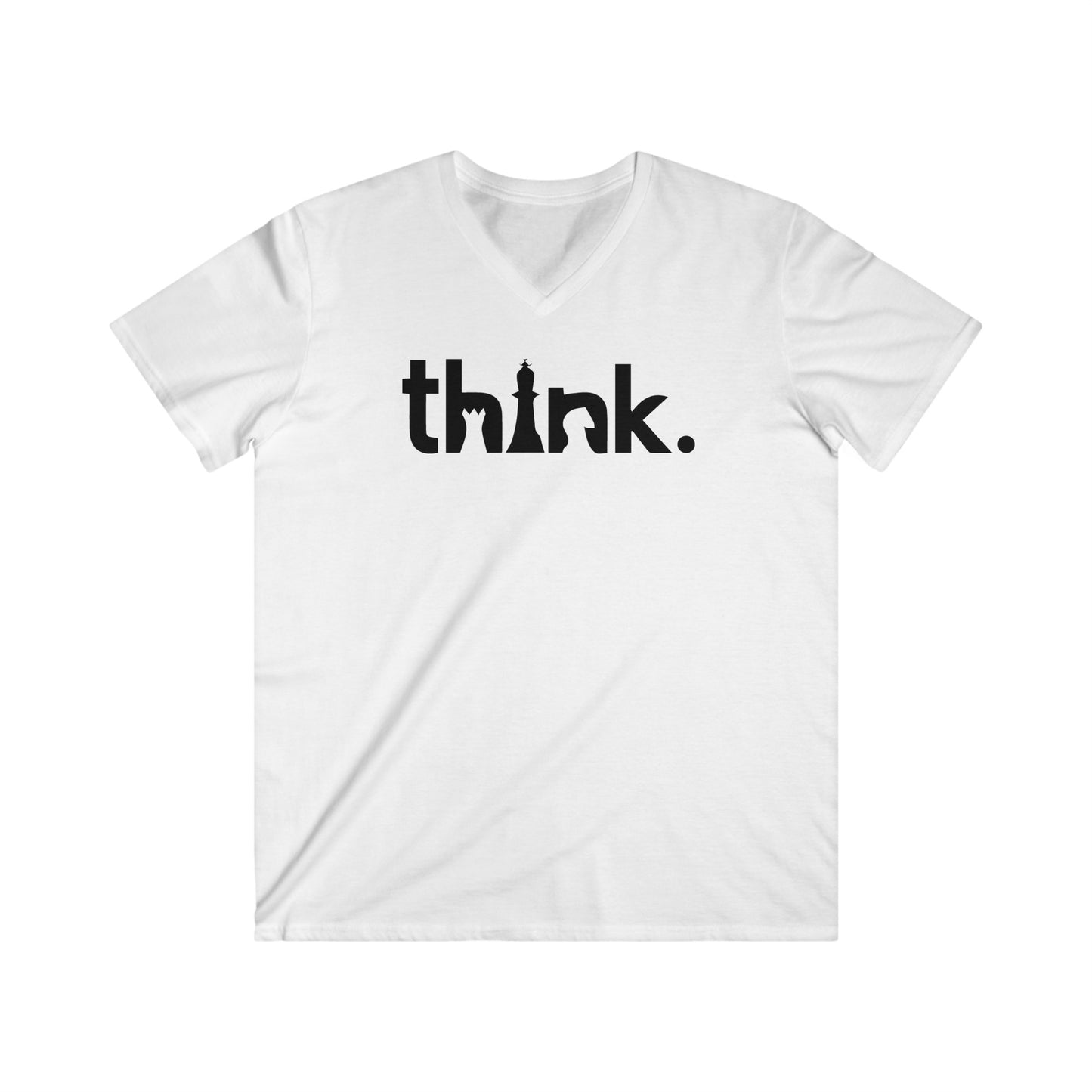 Think Fitted V-Neck Short Sleeve Tee
