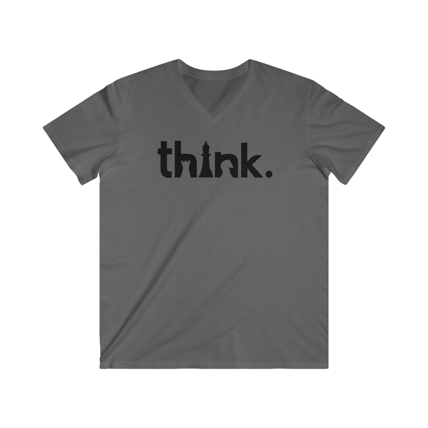 Think Fitted V-Neck Short Sleeve Tee