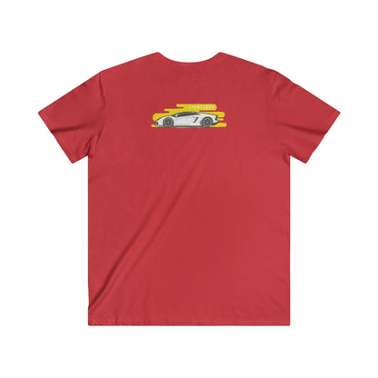 Lambo Fitted V-Neck Short Sleeve Tee
