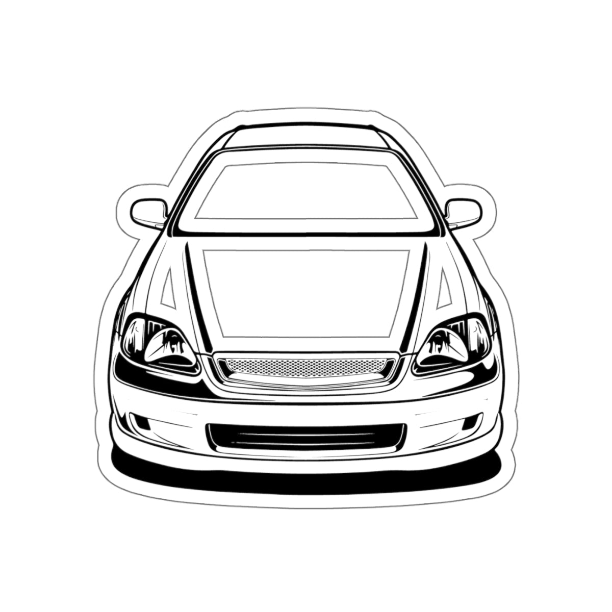 Honda Civic Kiss-Cut Stickers