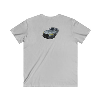 Audi Fitted V-Neck Short Sleeve Tee