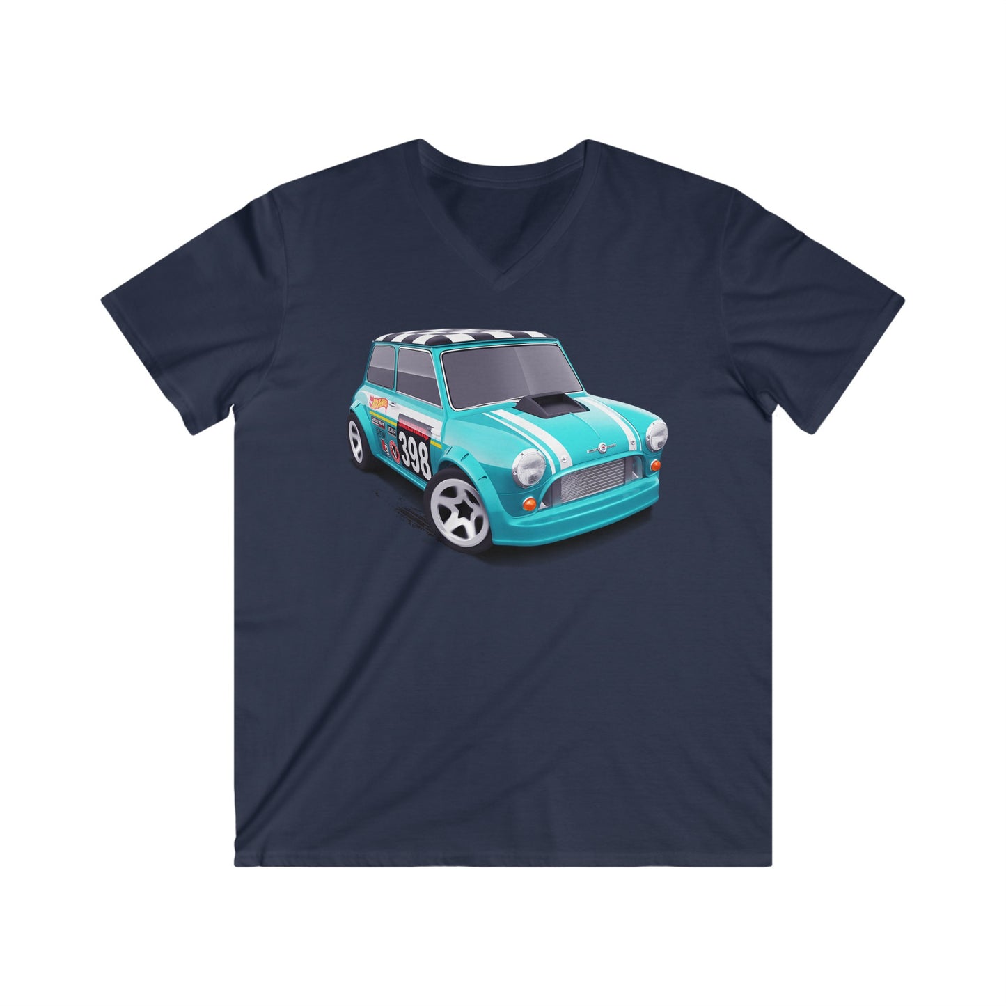 Mini  Fitted V-Neck Short Sleeve Tee
