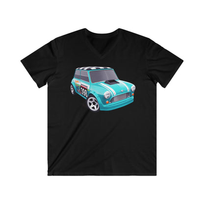 Mini  Fitted V-Neck Short Sleeve Tee