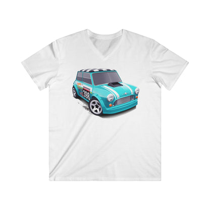 Mini  Fitted V-Neck Short Sleeve Tee