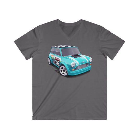 Mini  Fitted V-Neck Short Sleeve Tee
