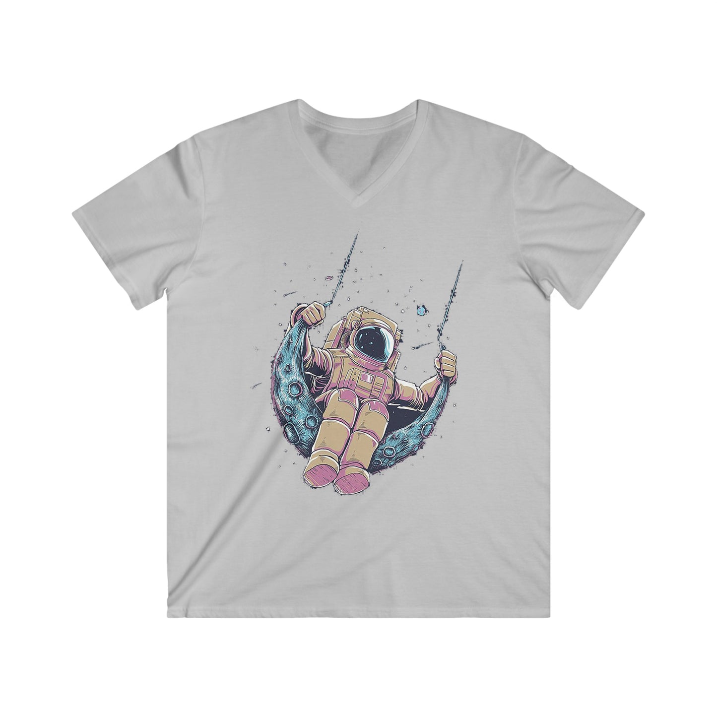 Custom Fitted V-Neck Short Sleeve Tee