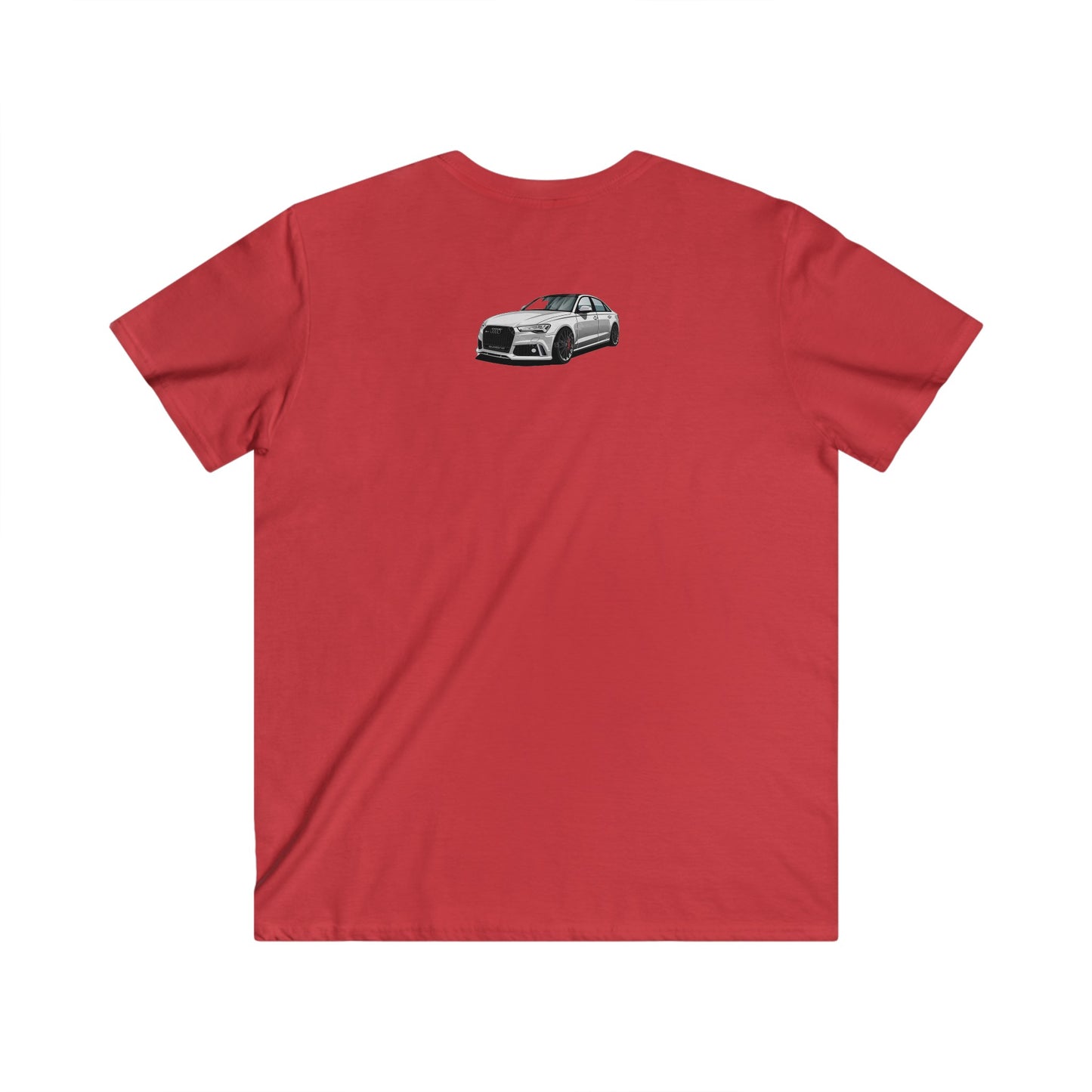Audi Fitted V-Neck Short Sleeve Tee