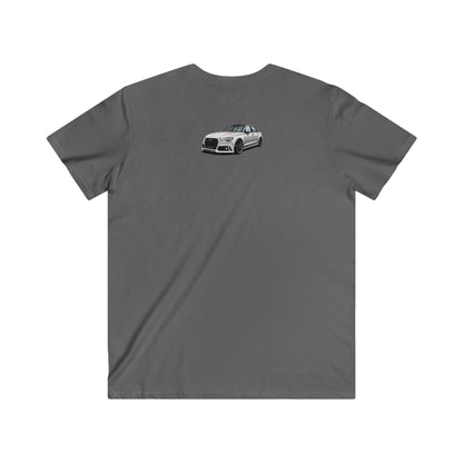 Audi Fitted V-Neck Short Sleeve Tee