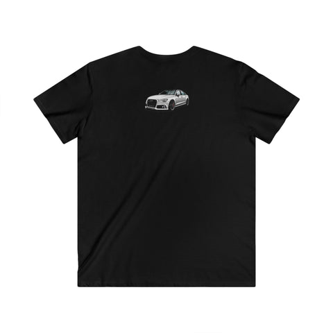 Audi Fitted V-Neck Short Sleeve Tee