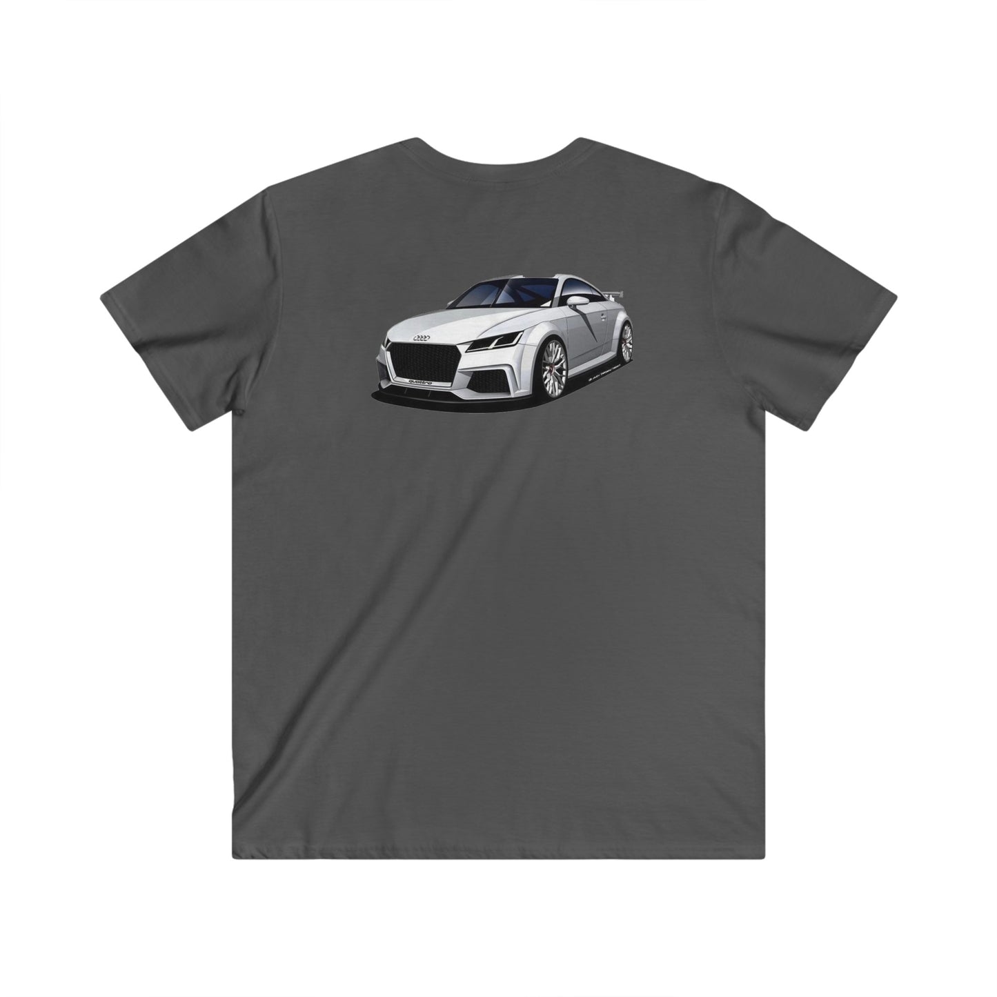 Audi Fitted V-Neck Short Sleeve Tee