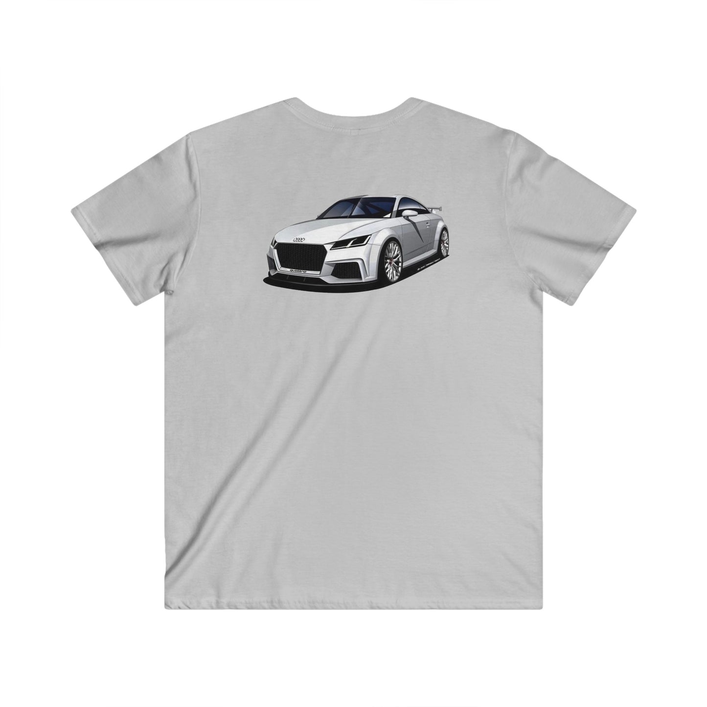 Audi Fitted V-Neck Short Sleeve Tee