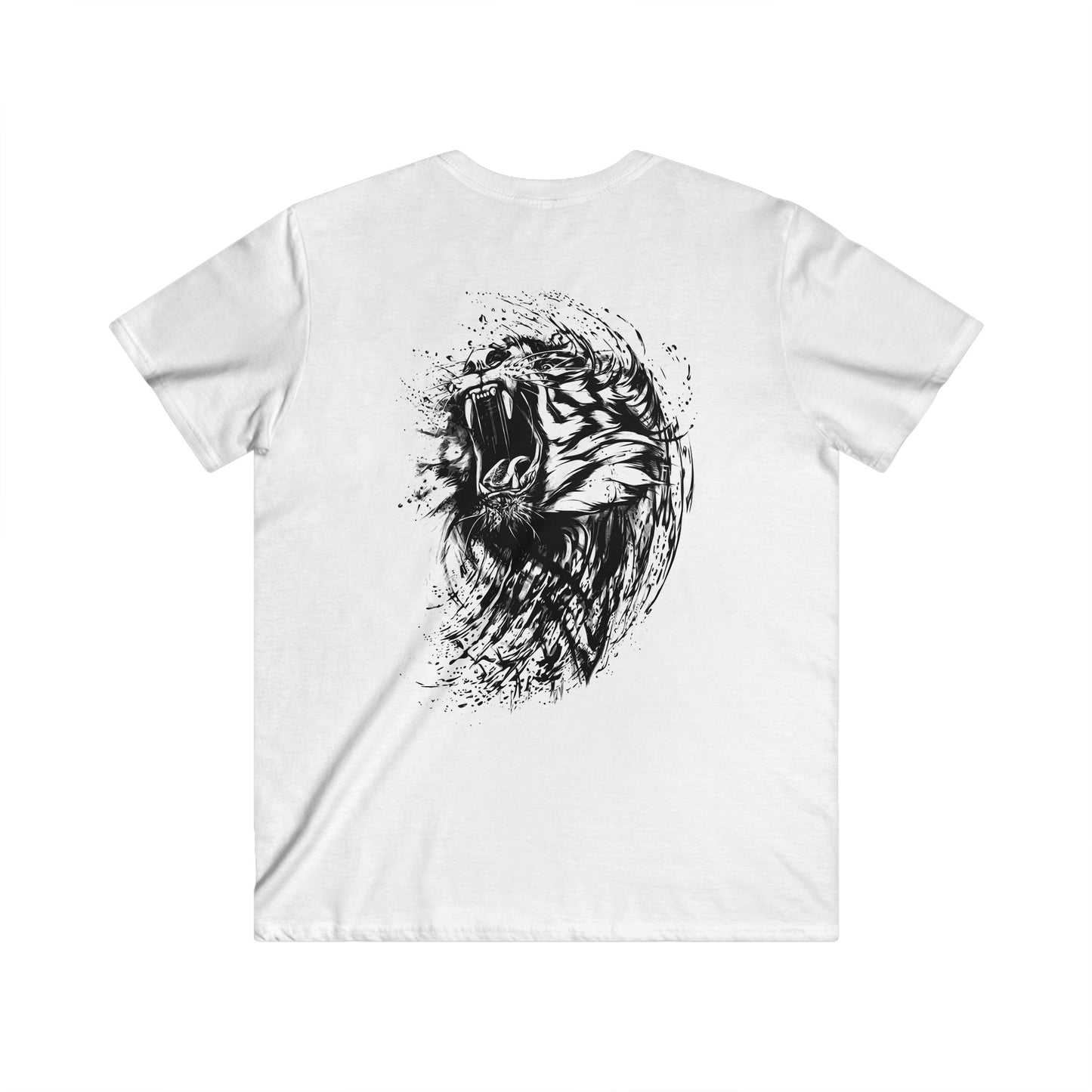 Custom Fitted V-Neck Short Sleeve Tee