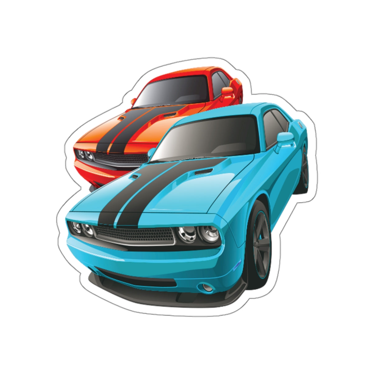 Dodge Kiss-Cut Stickers