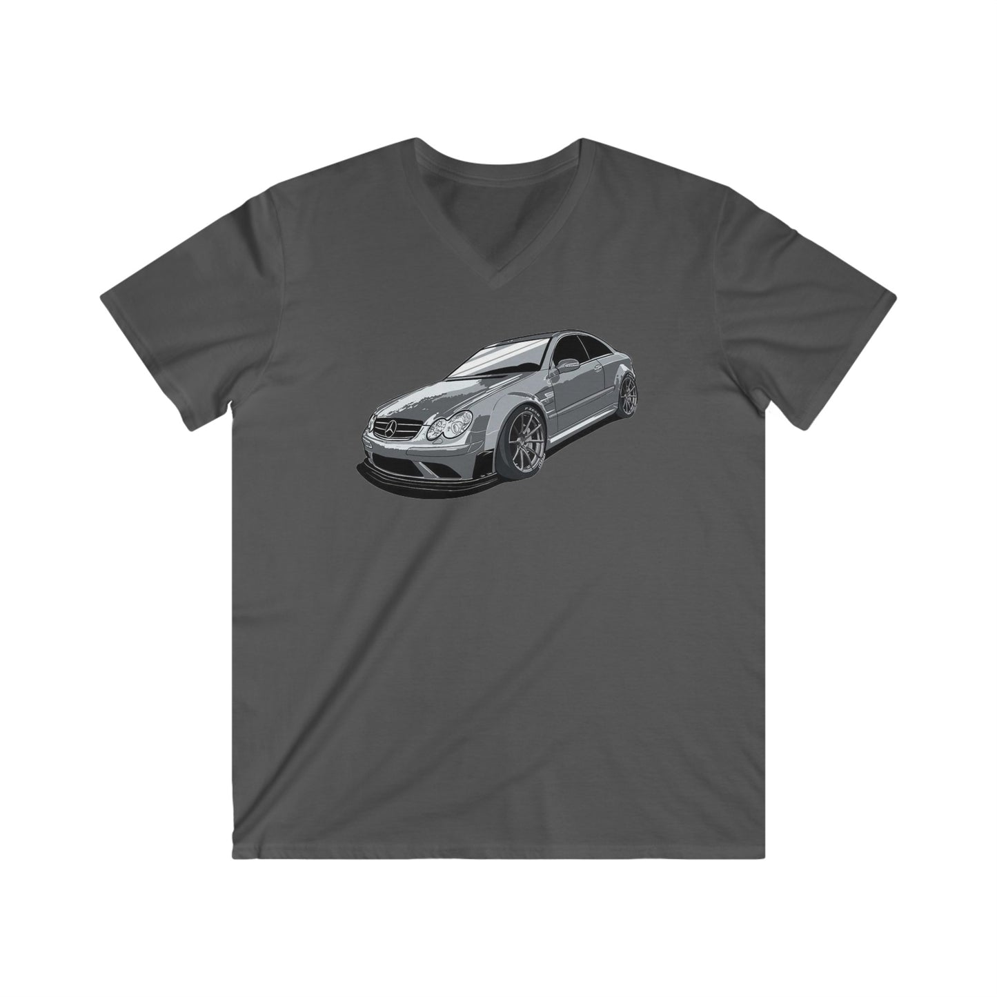 Mercedes Fitted V-Neck Short Sleeve Tee