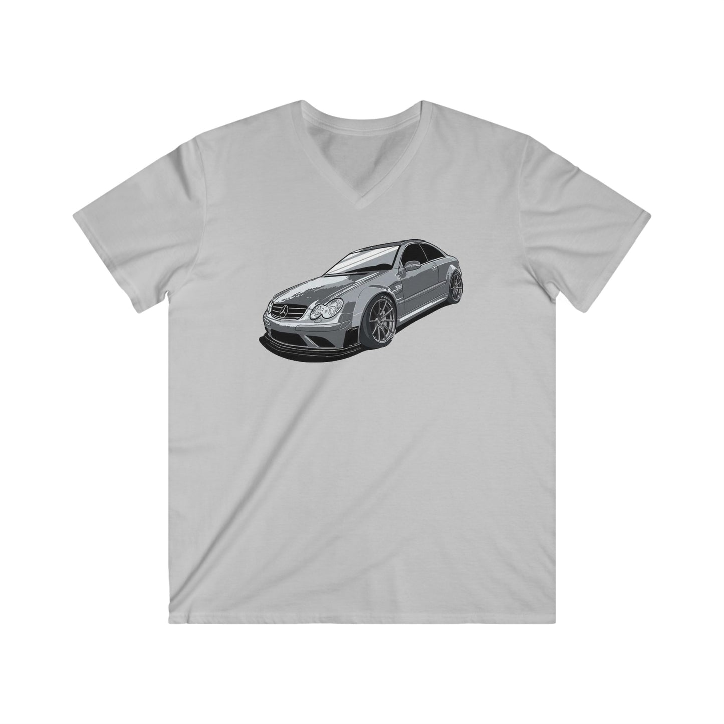 Mercedes Fitted V-Neck Short Sleeve Tee