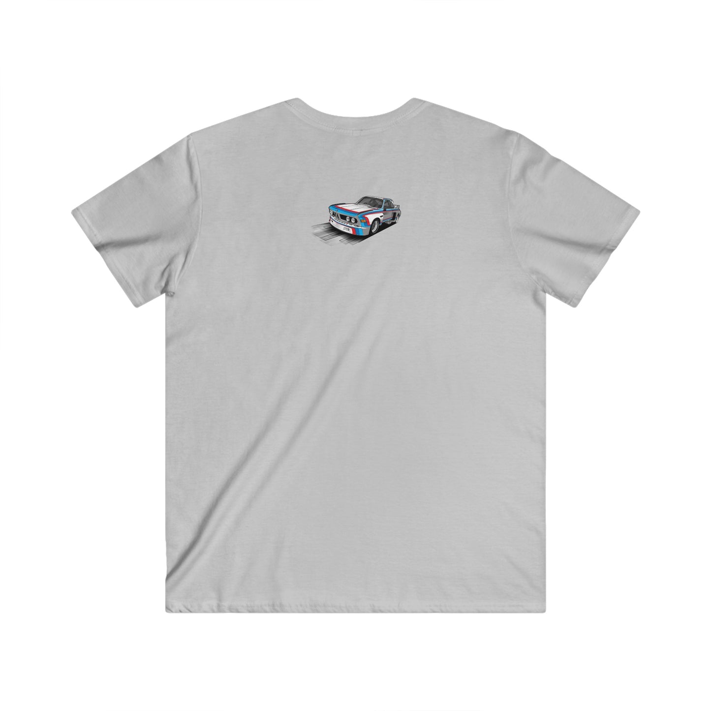 BMW Men's Fitted V-Neck Short Sleeve Tee