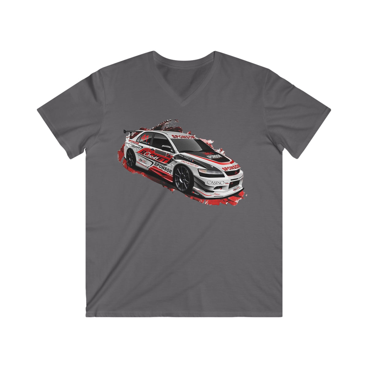 Lancer Fitted V-Neck Short Sleeve Tee