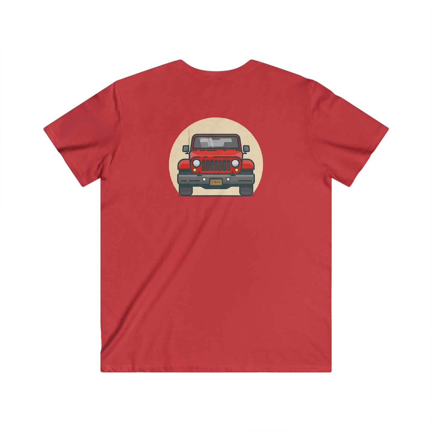 Jeep Fitted V-Neck Short Sleeve Tee